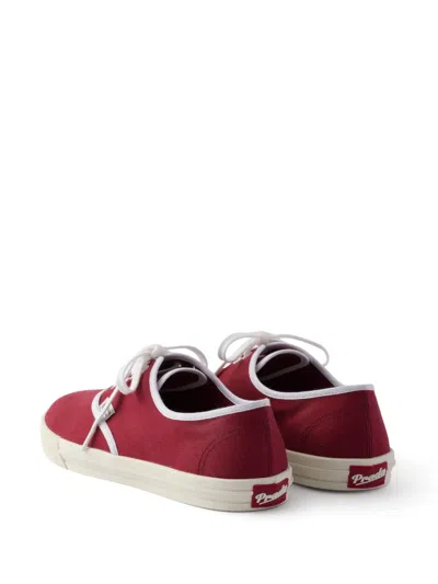 Prada Drill Low-top Sneakers In Brown