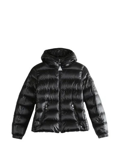 Moncler Long-sleeved Down Jacket In Black