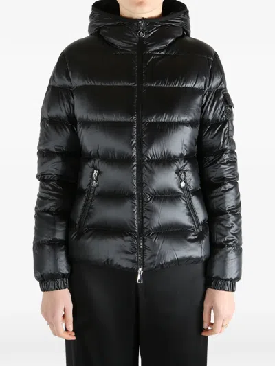 Moncler Long-sleeved Down Jacket In Black