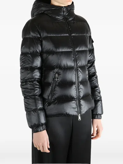 Moncler Long-sleeved Down Jacket In Black
