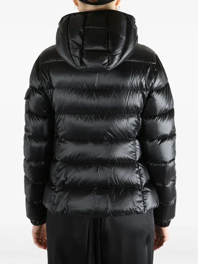 Moncler Long-sleeved Down Jacket In Black