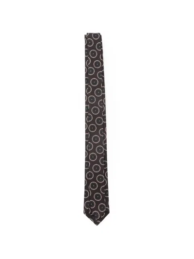 Paolo Pecora Patterned Tie In Brown