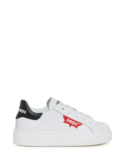 Dsquared2 Logo Sneakers In White
