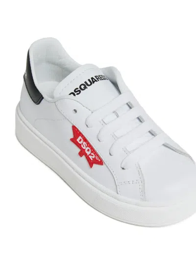 Dsquared2 Logo Sneakers In White