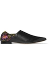 3.1 PHILLIP LIM Babouche floral-print leather slippers
