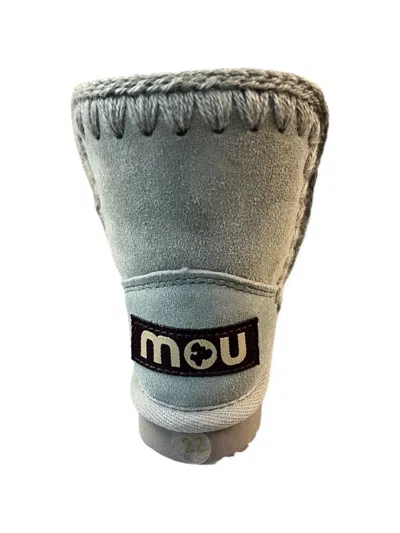 Mou Eskimo Stitched Ankle Boots In Blue