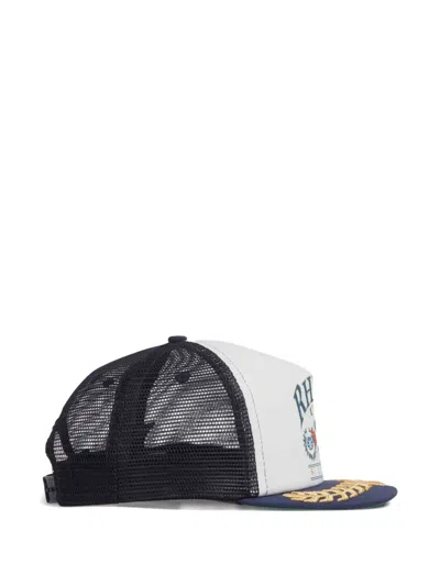 Rhude Usa Sailing Icon Trucker Hat In Blue