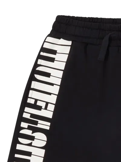 Stella Mccartney Lettering Drawstring Shorts In Multi