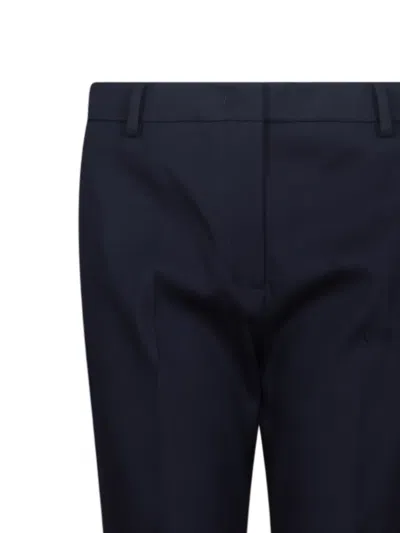 Weekend Max Mara Concealed-closure Trousers In Blue