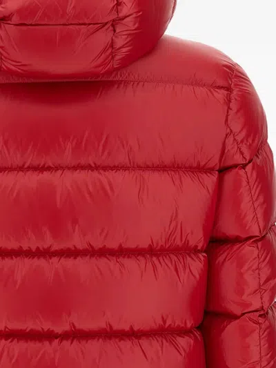 Blauer Hooded Quilted Down Jacket In Red