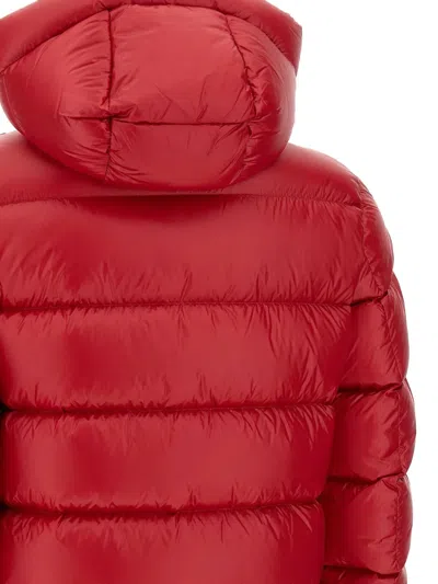 Blauer Hooded Quilted Down Jacket In Red
