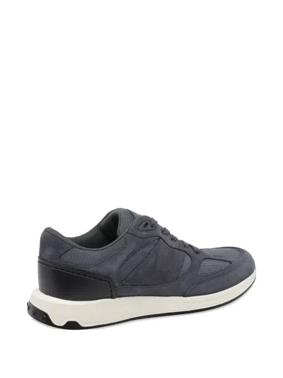 Tod's Mesh Panelled Lace-up Sneakers In Black