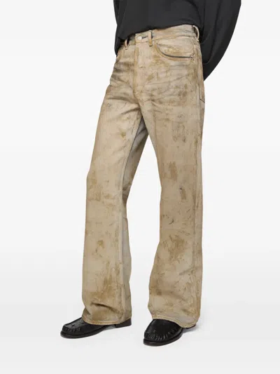 Acne Studios Belt Loop Jeans In Neutral