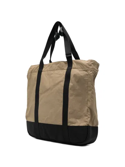 Stone Island Logo-patch Tote Bag In Pattern