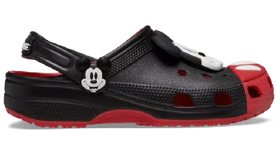 Crocs X Disney Mickey Mouse Classic Clogs In Black