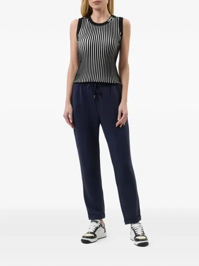 Liu •jo Drawstring Trousers In Blue