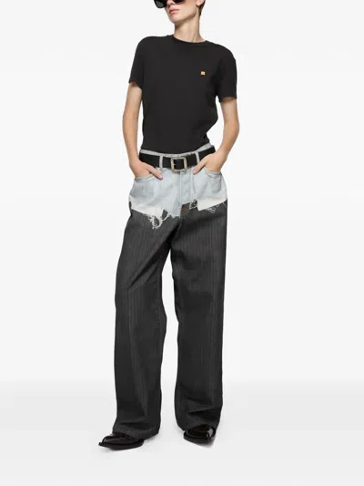 Acne Studios Logo T-shirt In Black