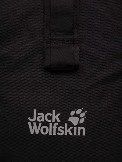 Jack Wolfskin Allspark Roll-top Reflective Backpack In Black