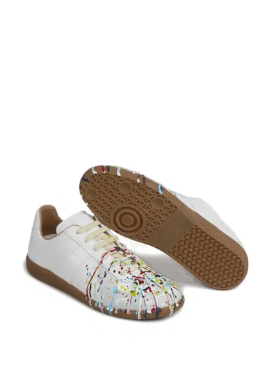 Maison Margiela Replica Paint Splatter-effect Low-top Sneakers In White