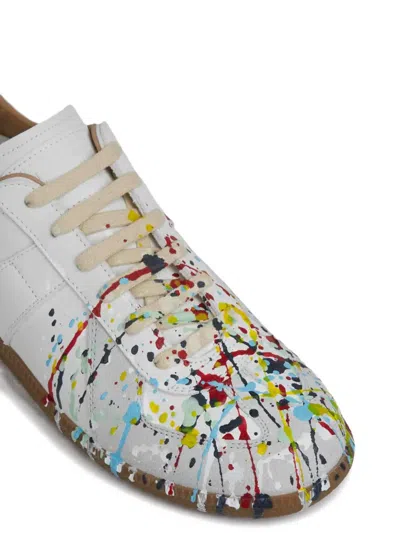 Maison Margiela Replica Paint Splatter-effect Low-top Sneakers In White