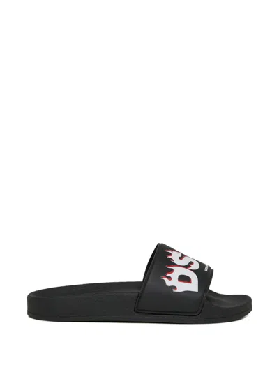 Dsquared2 Graphic-logo Slides In Black