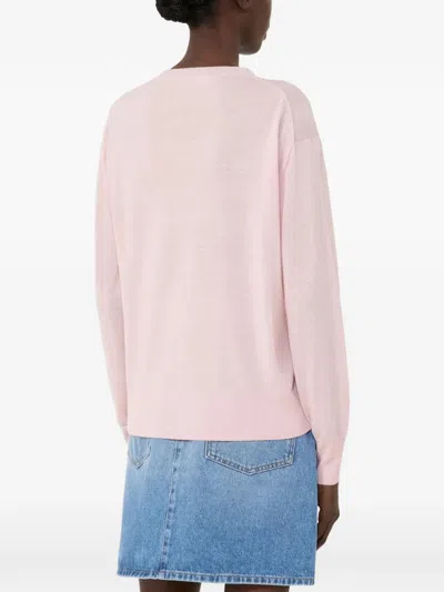 Weekend Max Mara Wool And Cashmere Basic Sweater In Pink