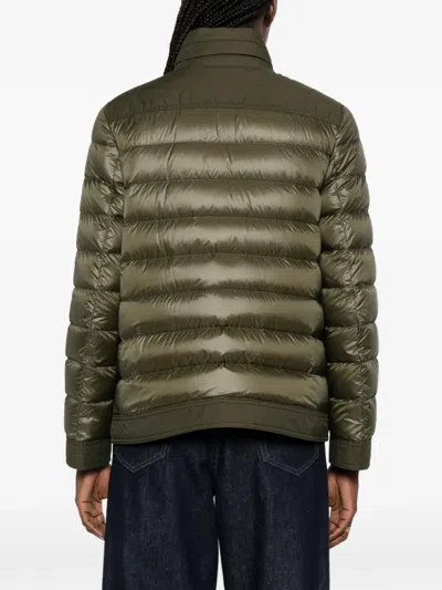 Moncler Buttoned Patch-pocket Jacket In Brown