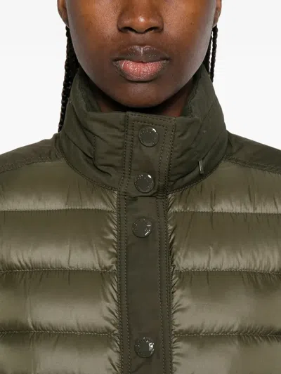 Moncler Buttoned Patch-pocket Jacket In Brown