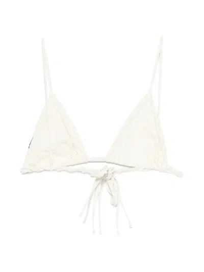 Jil Sander Tangle Triangle Bikini In Neutral