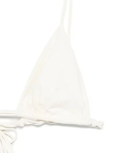 Jil Sander Tangle Triangle Bikini In Neutral