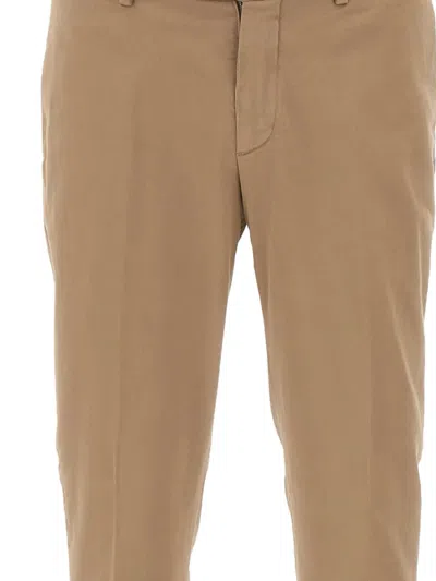 Devore Beige Trousers In Brown