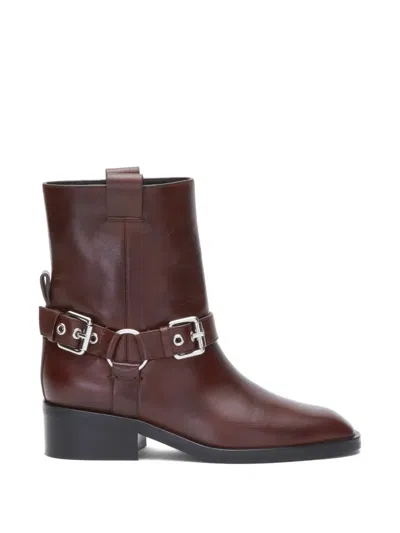 3.1 Phillip Lim Alexa Moto Boots Espresso In Brown