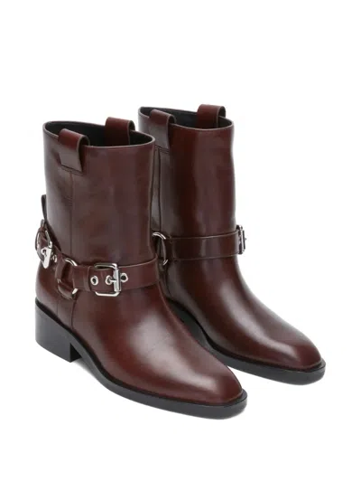 3.1 Phillip Lim Alexa Moto Boots Espresso In Brown