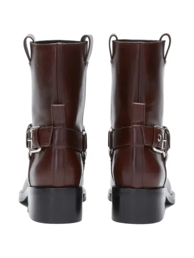 3.1 Phillip Lim Alexa Moto Boots Espresso In Brown