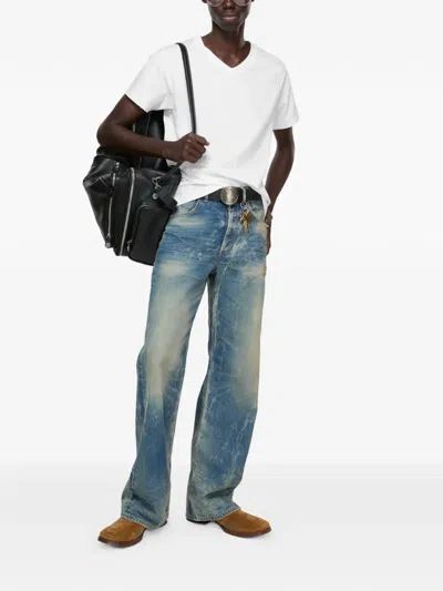 Acne Studios V-neck T-shirt In White