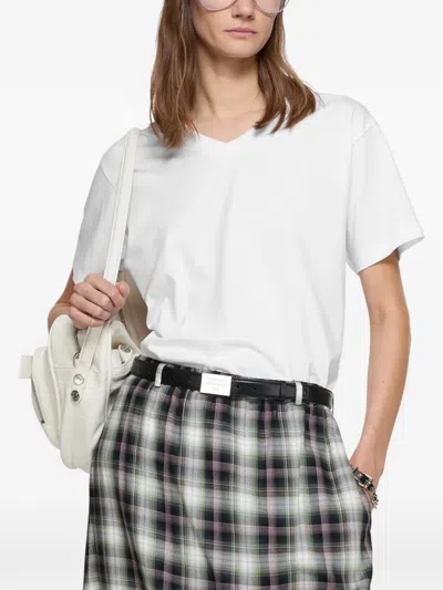 Acne Studios V-neck T-shirt In White