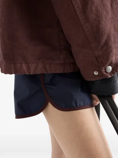 Prada Re-nylon Shorts In Blue
