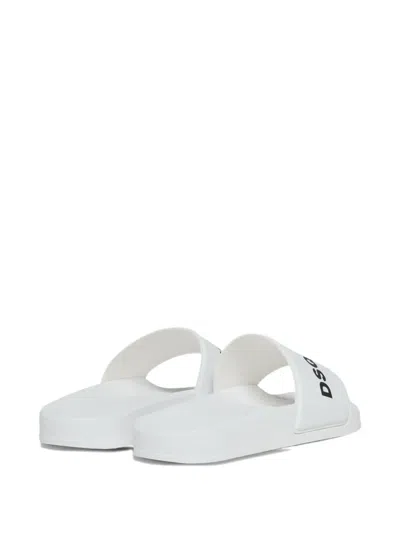 Dsquared2 Logo-detail Slides In White