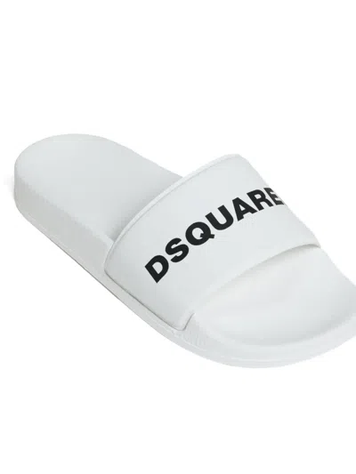 Dsquared2 Logo-detail Slides In White