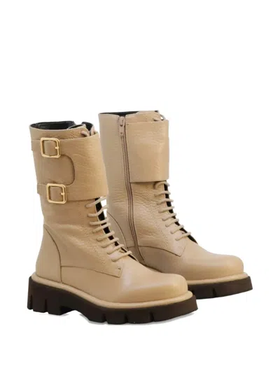 Paloma Barceló Comba Boots In Neutral