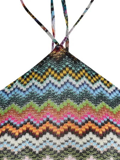 Missoni Pixel-effect Zigzag Pattern Top In Multi