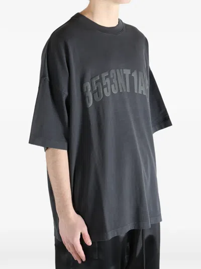 Essentials Embossed T-shirt In Gray