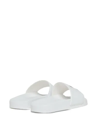Dsquared2 Maple Leaf Slides In White