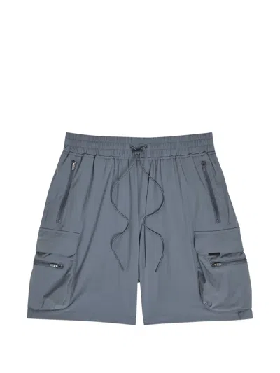Represent 247 Zip-pocket Drawstring Shorts In Gray