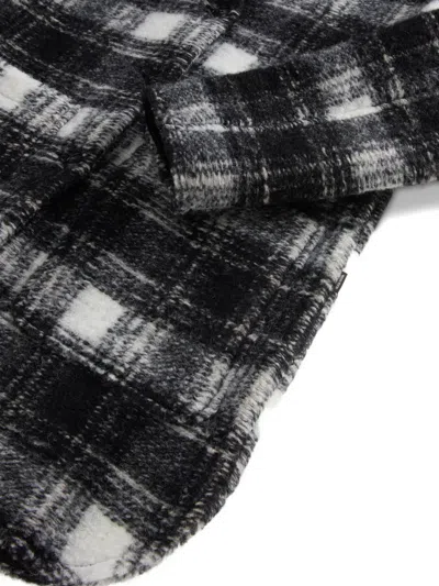 Woolrich Gentry Checked Overshirt In Black