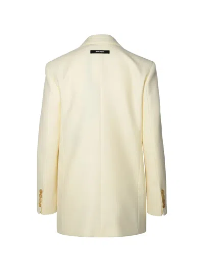 Palm Angels Pockets Blazer In Neutral