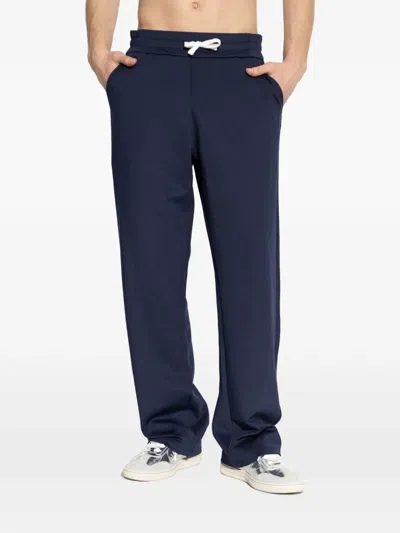 Balmain Drawstring Track Pants In Blue