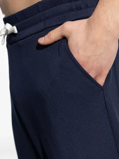 Balmain Drawstring Track Pants In Blue