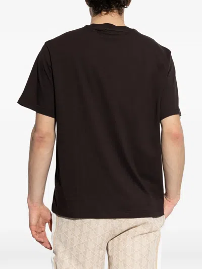 Lacoste Logo T-shirt In Black