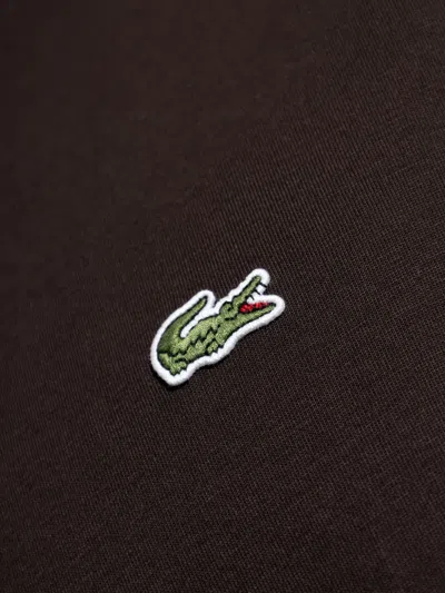 Lacoste Logo T-shirt In Black